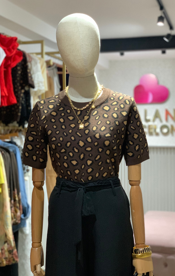 Blusa tipo Sueter Animal Print