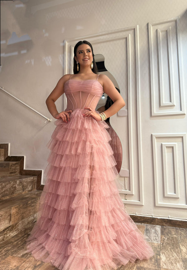 Vestido de noche corsette